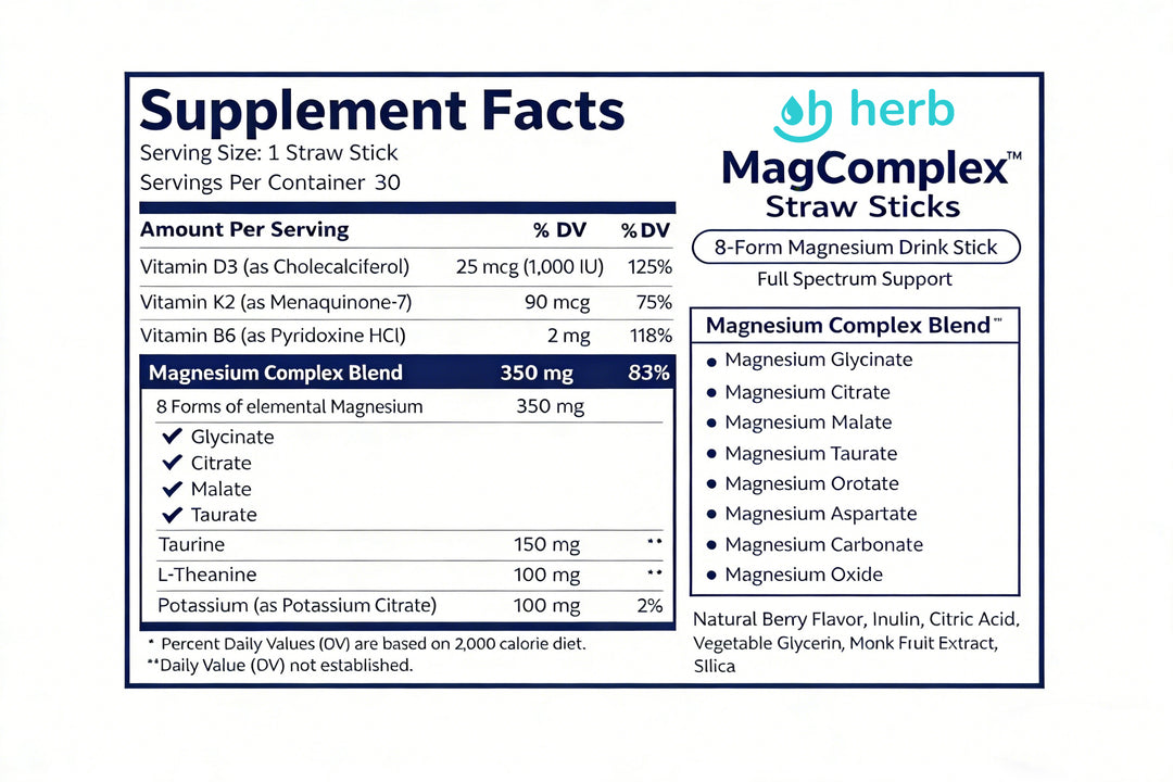 Oh Herb MagComplex™ Straw Sticks
