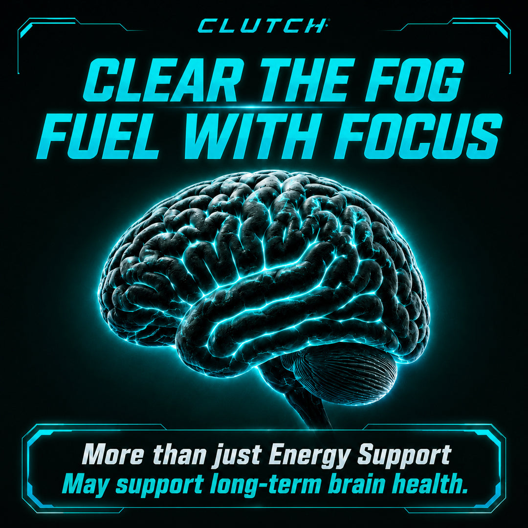 CLUTCH Energy Pouches – Clean Caffeine + Alpha-GPC for Deep Focus & Brain Speed | Cola Rush | Liquid-Free Energy Drink Feel with Vitamins B6 & B12 | Jitter-Free, Zero Sugar, Nicotine-Free (15 Pouches)