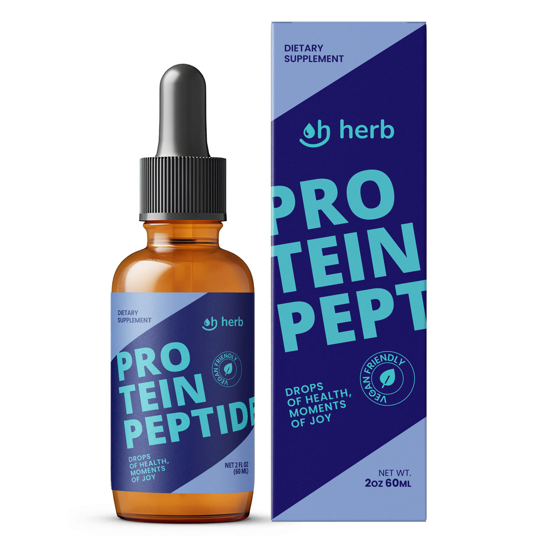 Protein Peptide Drops - Hydrolyzed Collagen Peptides · Amino Acids - Made in US