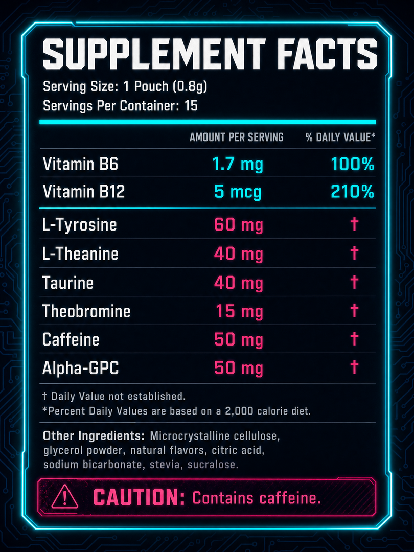 Oh Herb CLUTCH Energy Pouches · Cola Rush Flavor · Nicotine-Free · Zero Sugar · 15 Total Pouches