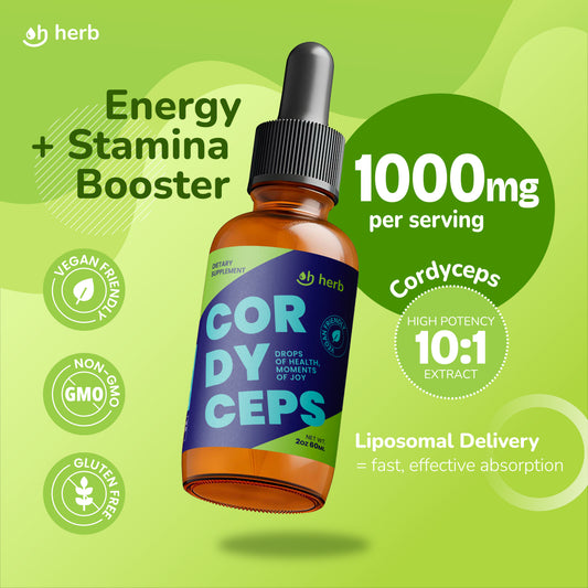 Liposomal Cordyceps Drops – Energy + Stamina Booster