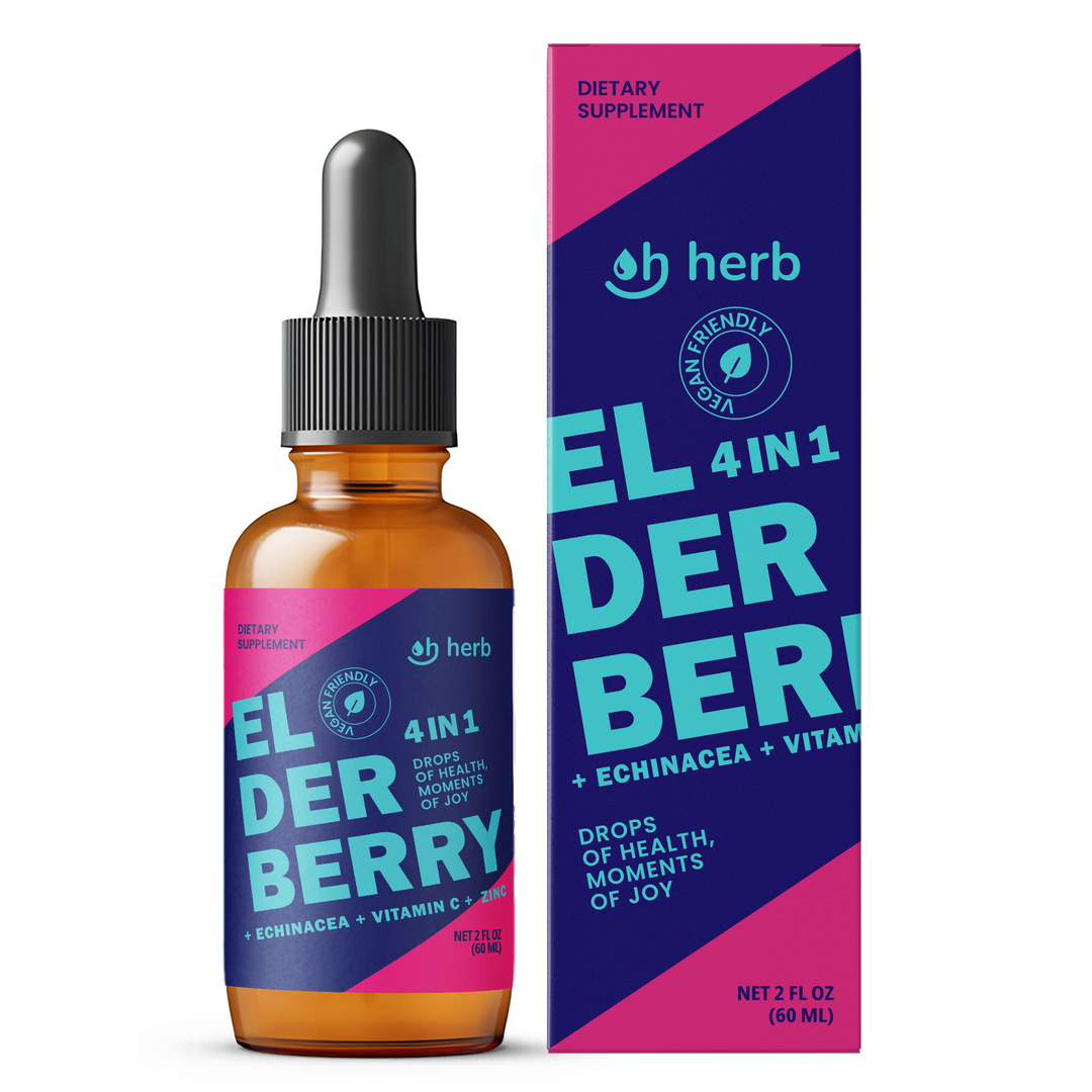 Elderberry Drops – Beauty Immunity + De-Puff Glow – Made in US